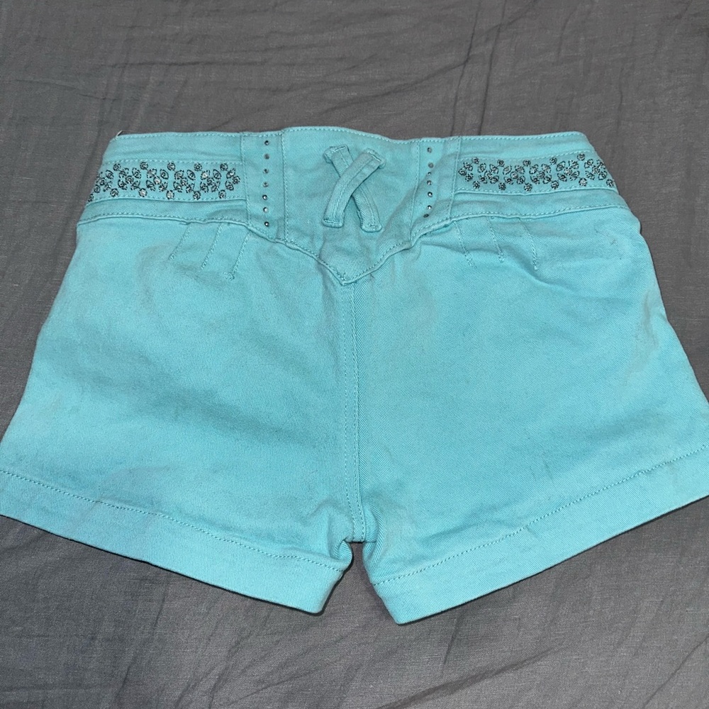 Silver Diva Rhinestone Shorts - Picture 3 of 3